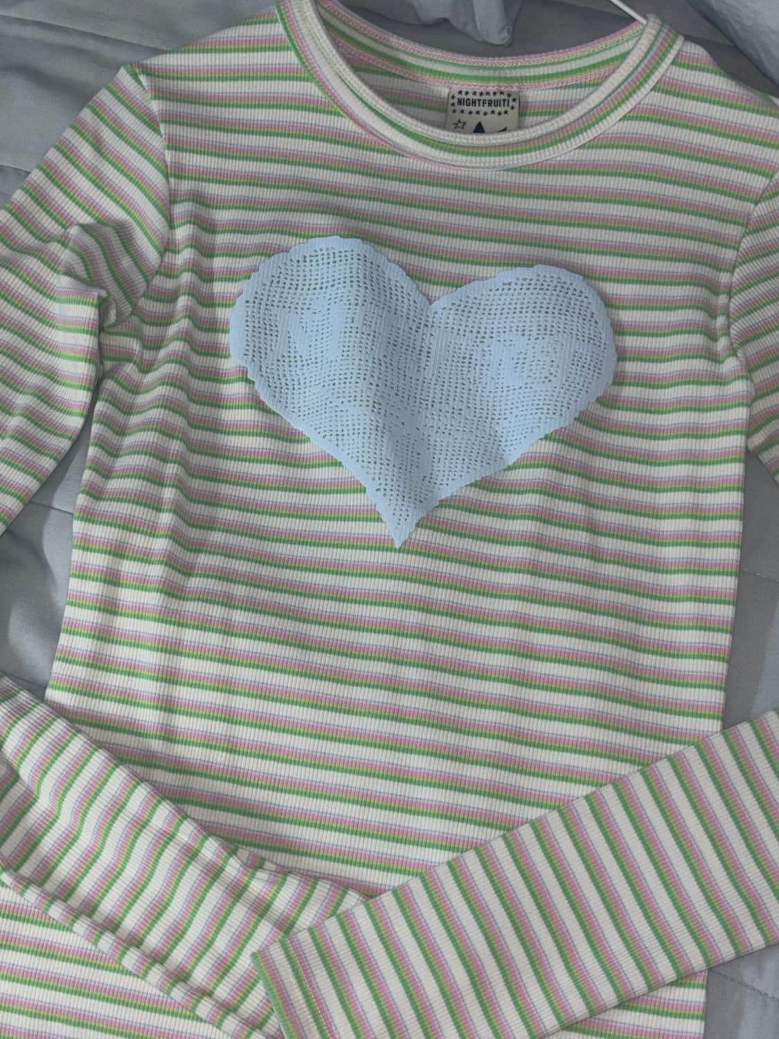 나이트프루티 Heartbomb sleeve tee 상품이미지2