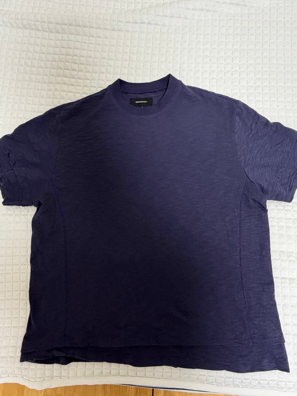 999휴머니티 LAYERED HALF TEE (DARK PURPLE) 상품이미지1