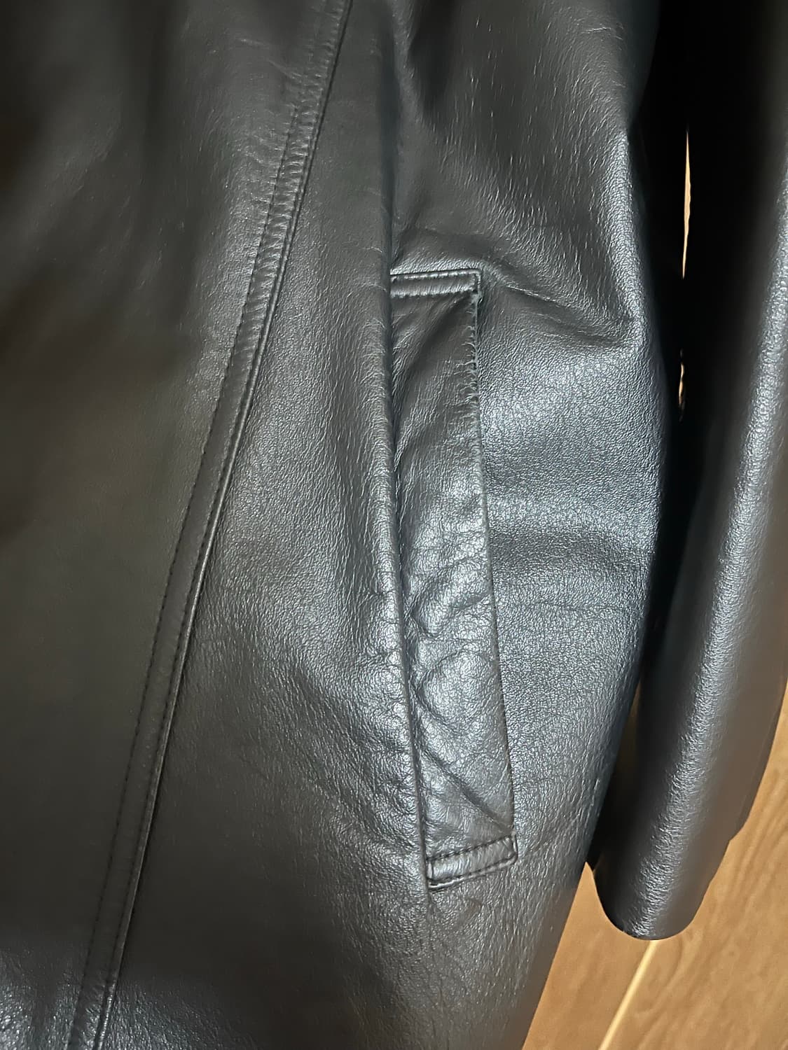 가죽코트 카코트 레더코트 100 상품이미지3