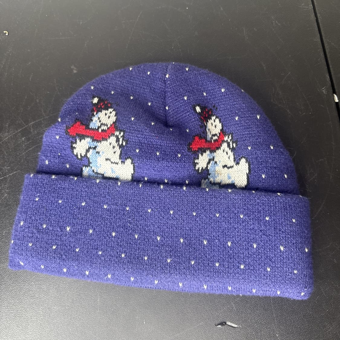 슈프림 스노우맨 자카드 비니 네이비 상품이미지2