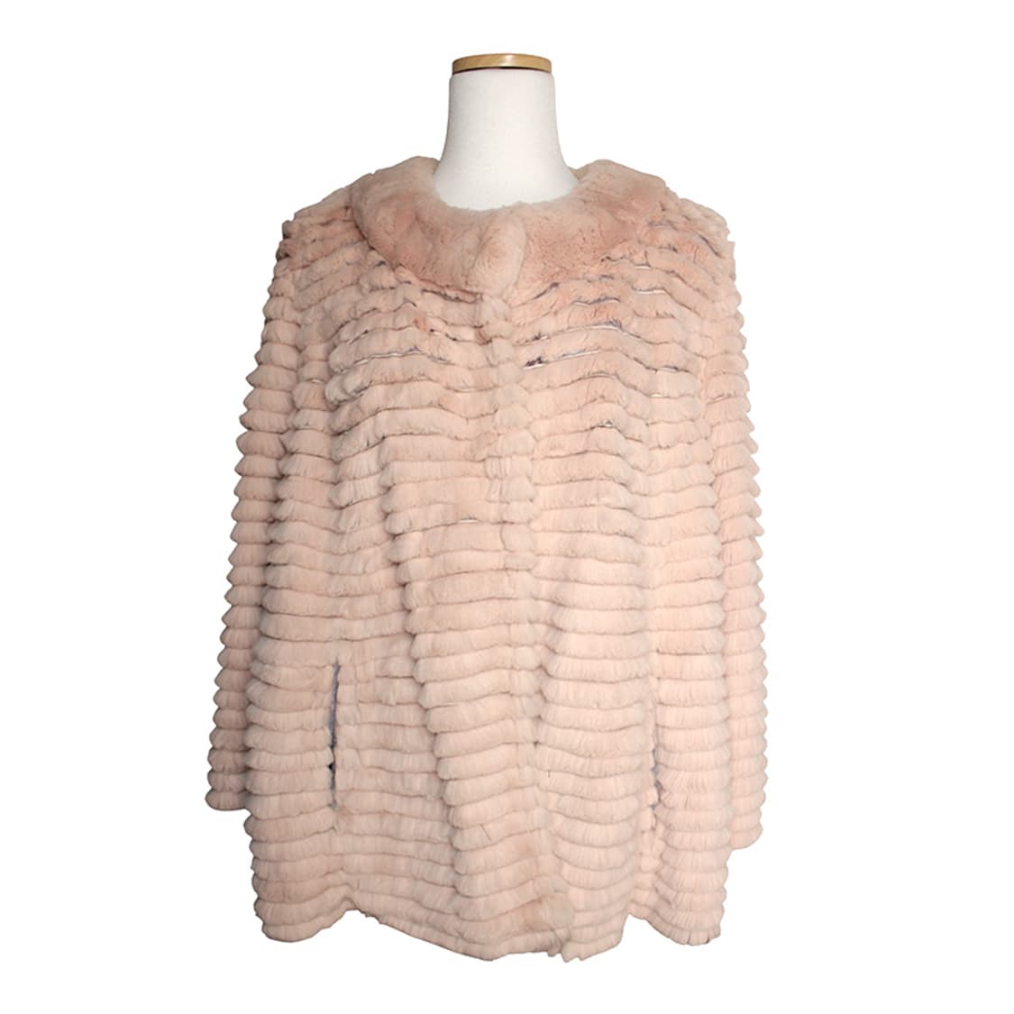 래빗 퍼 연핑크 양면 자켓 66 상품이미지1