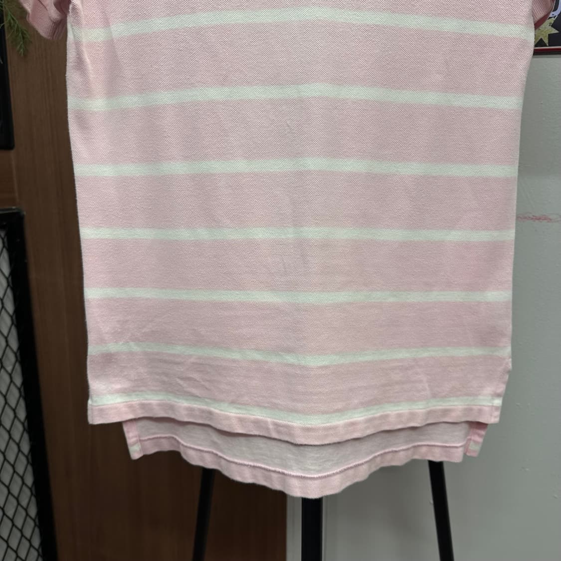 Polo, Baby Pink Stripe Polo Shirt 상품이미지4