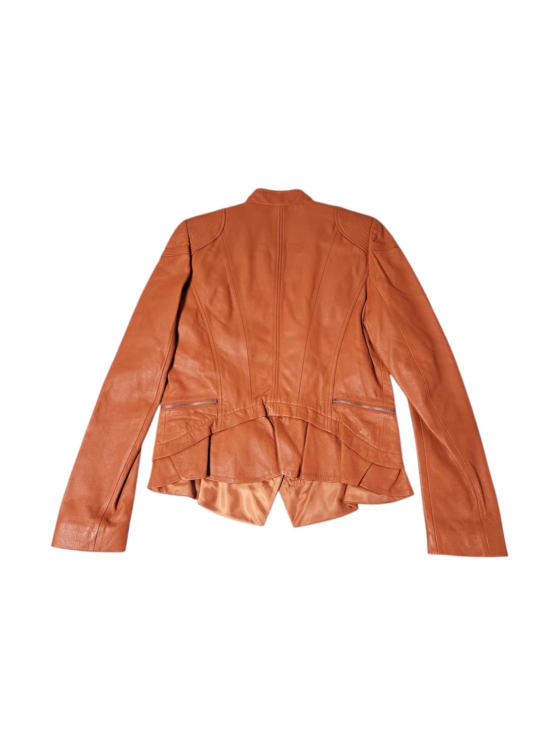 로보 양가죽 라이더자켓 오렌지 66 상품이미지4