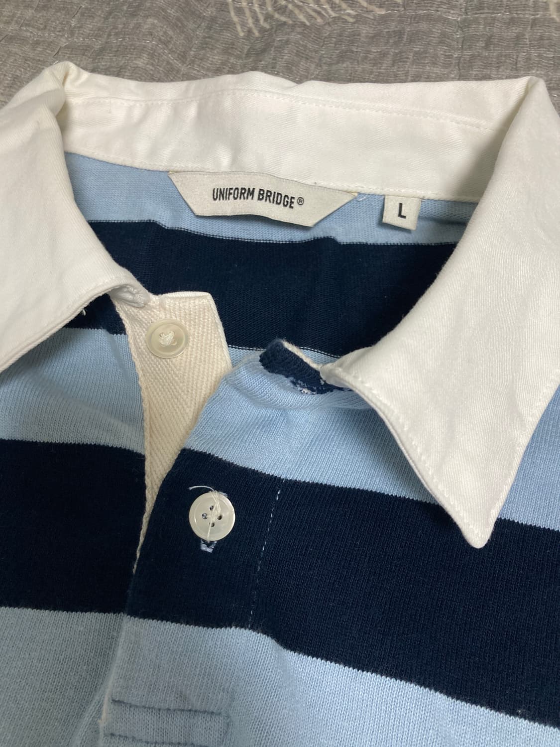 naval collar rugby tee navy 상품이미지3