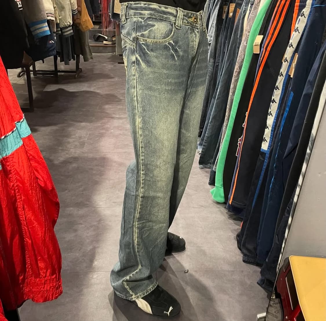 [IM] jean Big Spade jieans 힙합데님 자수 워싱 팬츠 상품이미지2