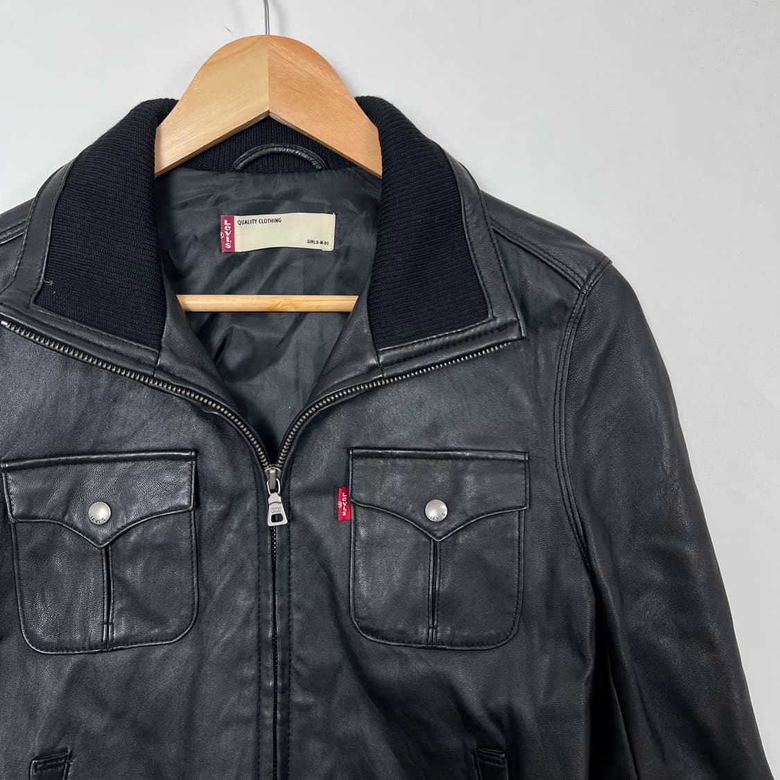 Levis 리바이스 블랙 양가죽 자켓 상품이미지3