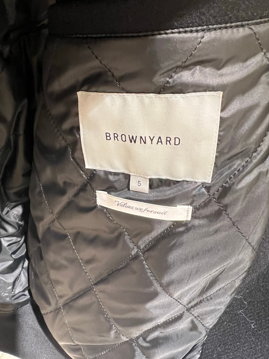 브라운야드 바시티 자켓 블랙 5사이즈 상품이미지3