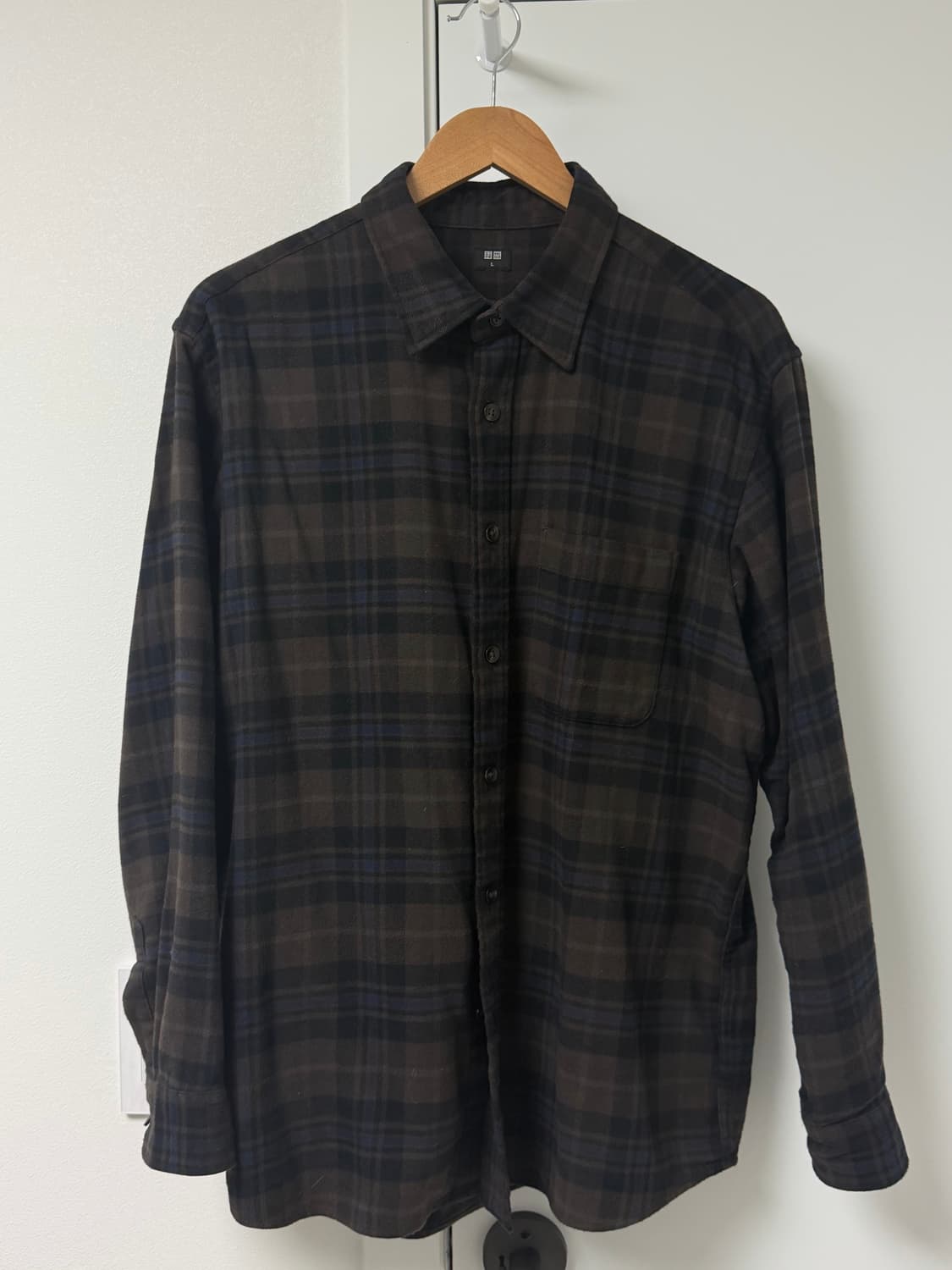 유니클로 체크셔츠 L 상품이미지1