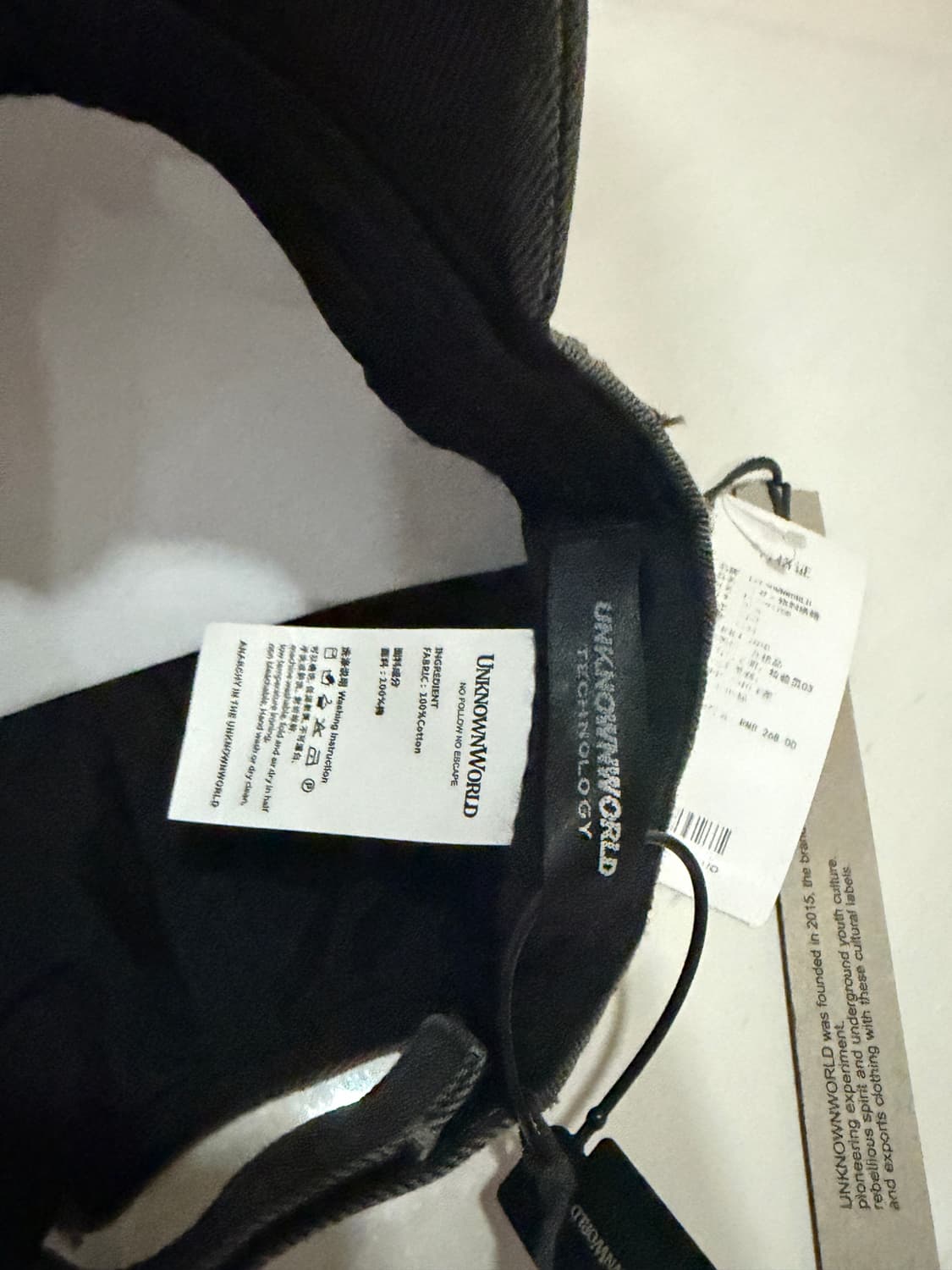 UNKNOWNWORLD 워싱 다잉 디스트로이드 아키라 베이스볼 캡 상품이미지4