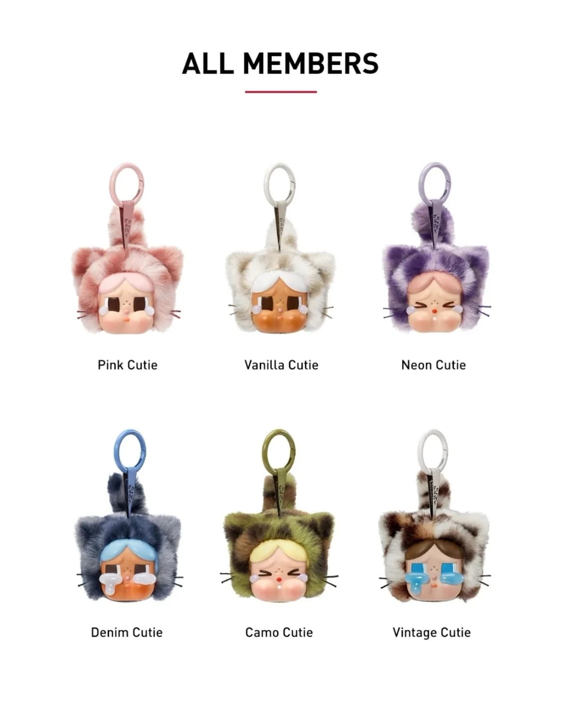 정품. 팝마트 크라이베이비 데님 냥이 키링 1회착. 새상품급 라부부 몬치 상품이미지5