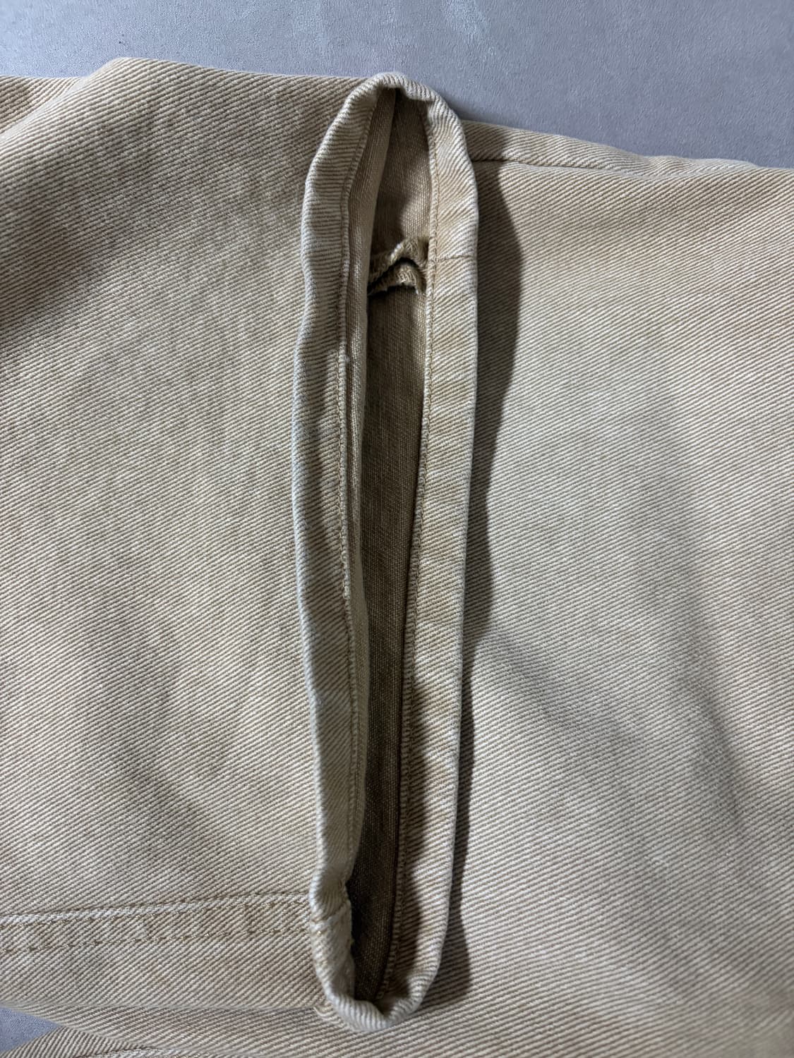 다이브인 루즈드 와이드 데님 베이지 0사이즈 상품이미지4