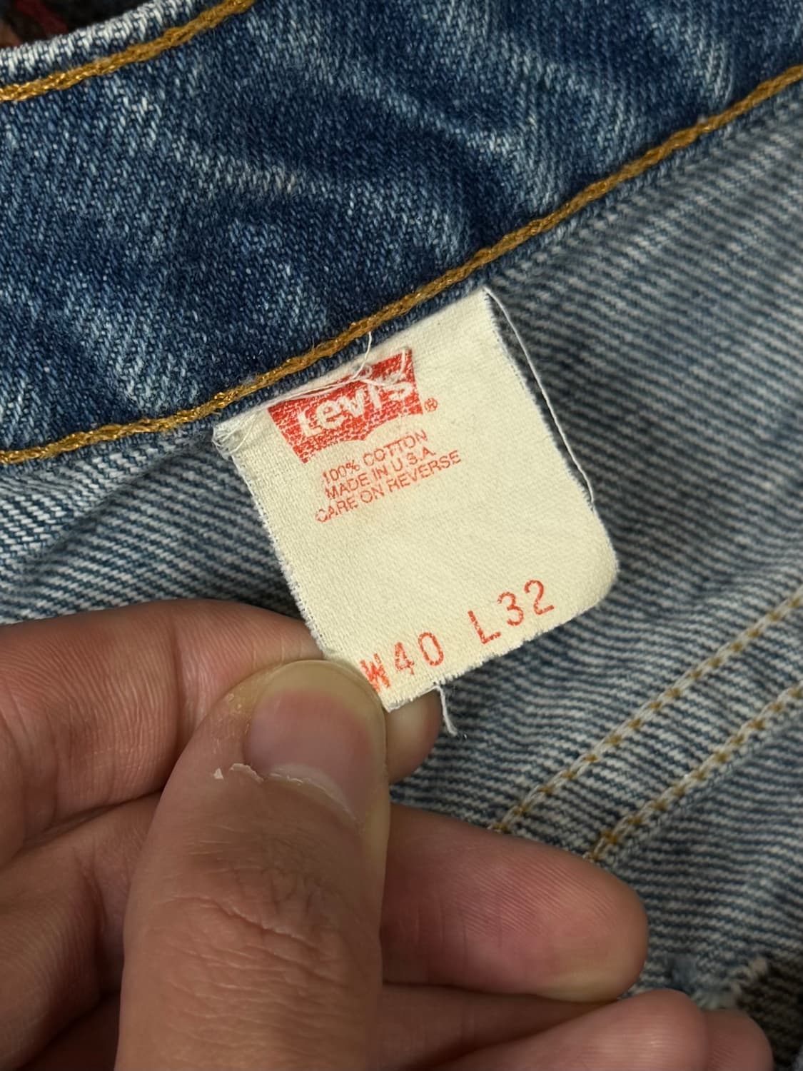 90's USA 빈티지 리바이스 517 오렌지탭 부츠컷 상품이미지9