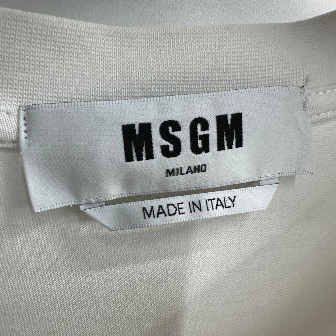 100 MSGM 남자 루즈핏 반팔 티셔츠 상품이미지3