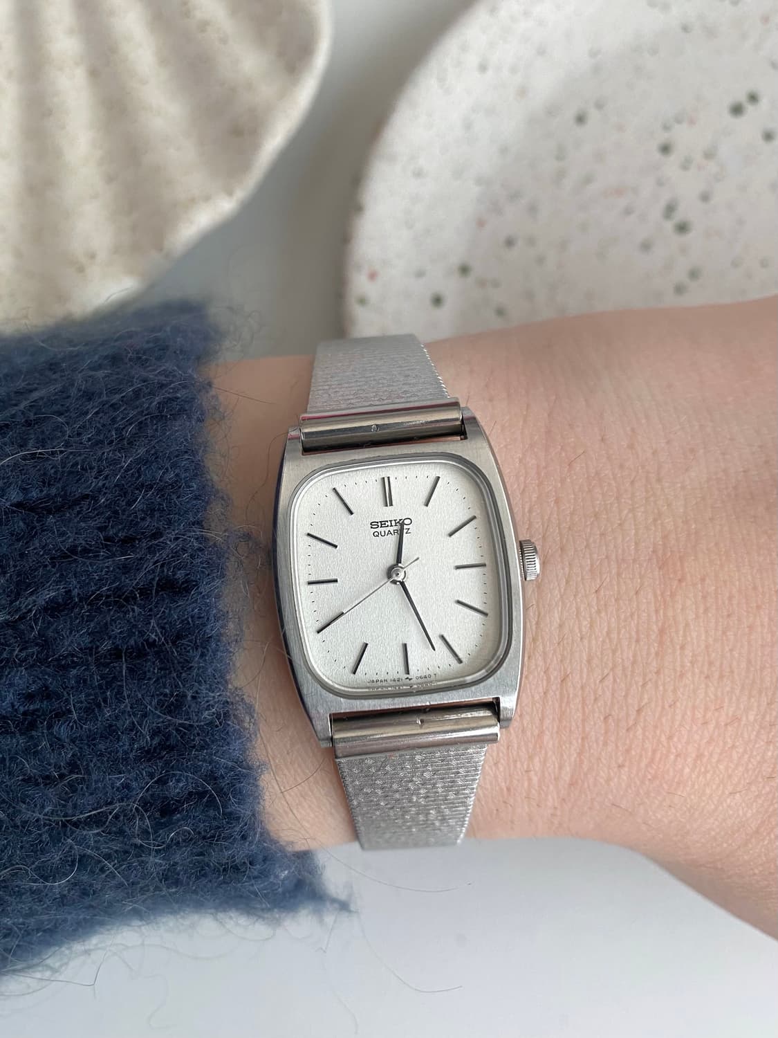 Seiko 세이코 스노우 스퀘어 실버 쿼츠 상품이미지9