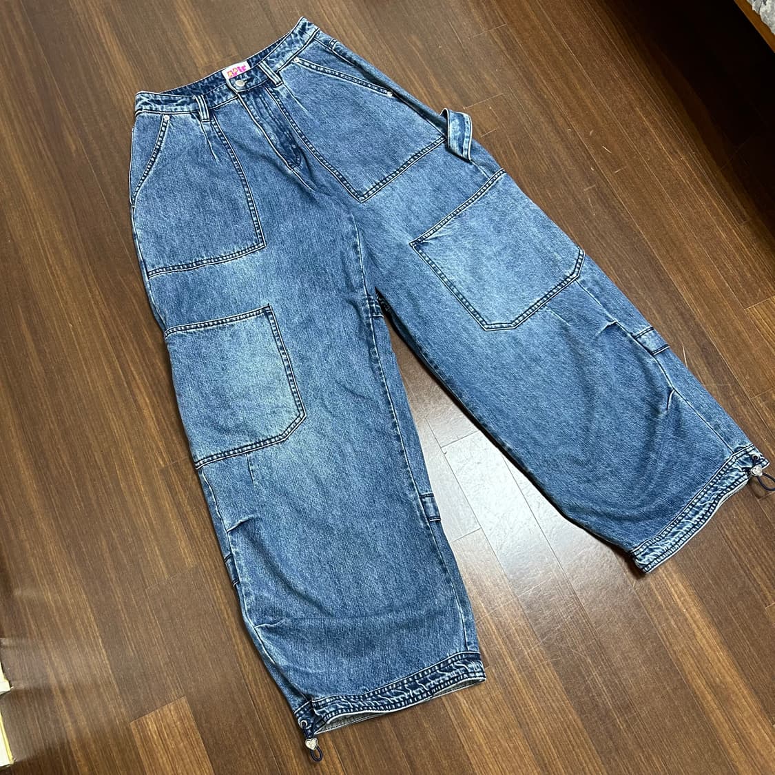 에이프 (베이프) 우먼 데님 카고 팬츠 상품이미지3