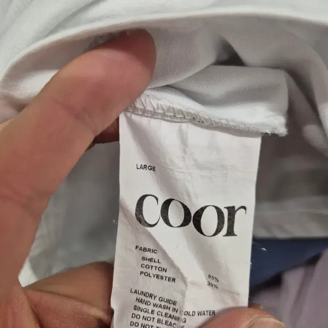 COOR 코튼 폴리에스터 라운드넥 티셔츠 L 상품이미지8