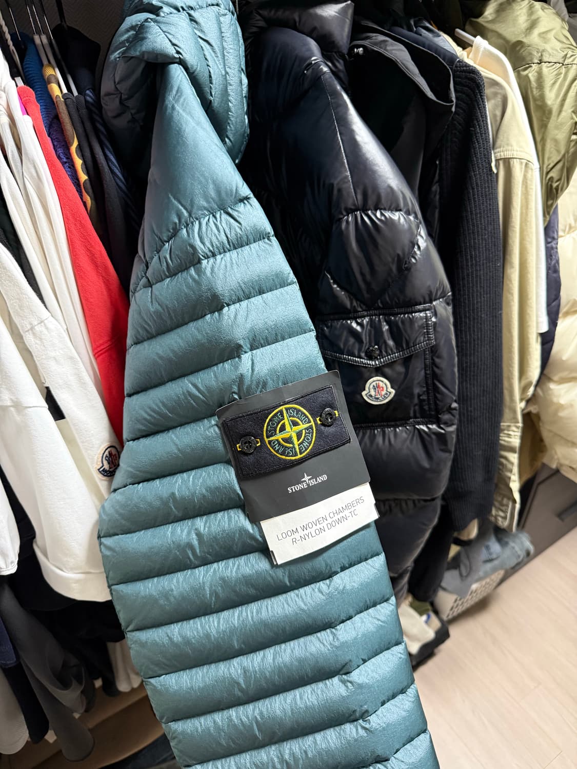 스톤아일랜드 룸 우븐 체임버스 경량패딩 상품이미지1