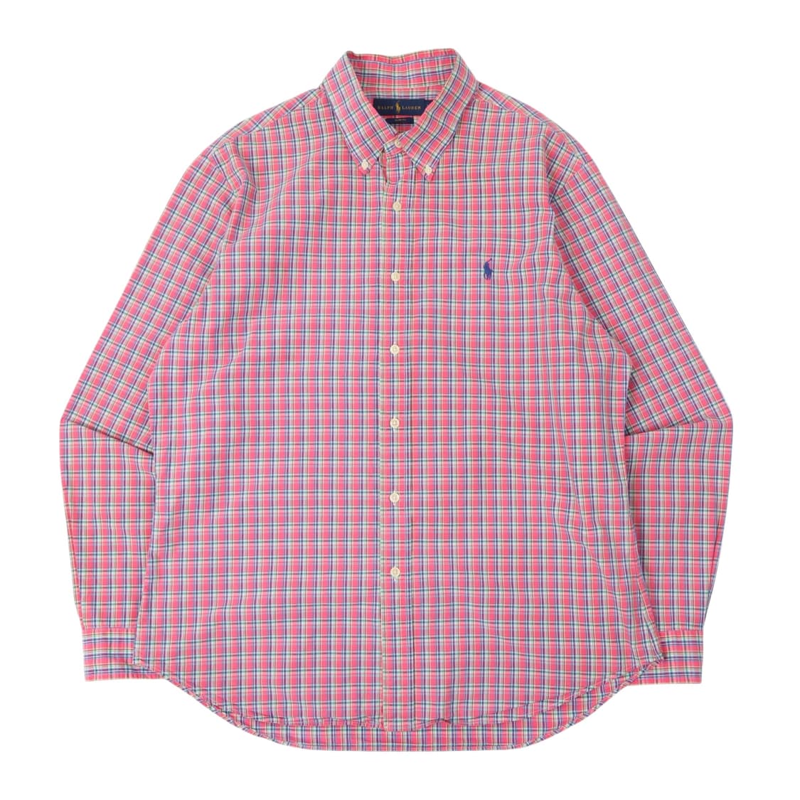 폴로 랄프로렌 핑크 코튼 체크셔츠 상품이미지1