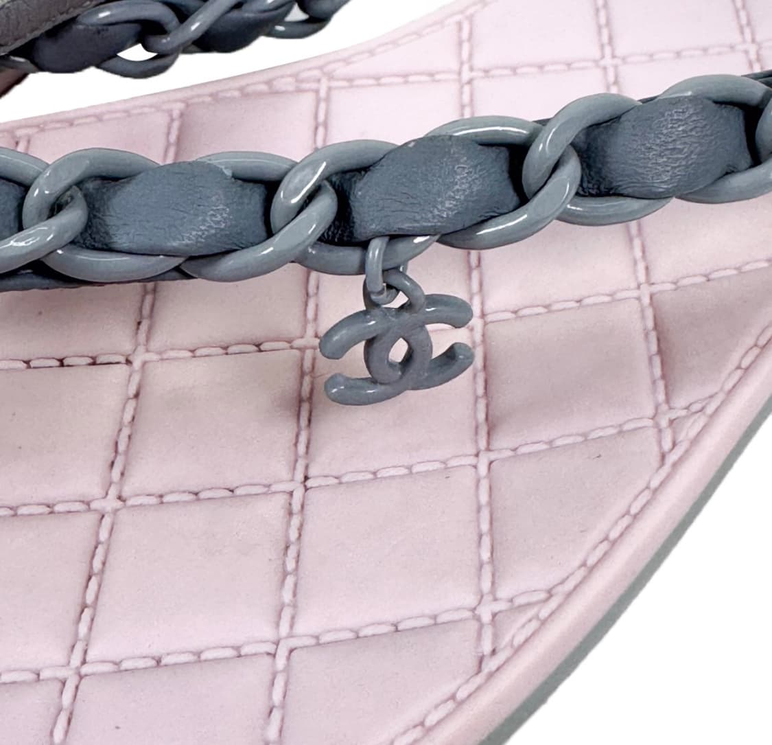 [37] 샤넬 여성 코코 비치 체인 스트랩 플랩 샌들 핑크 G30880 상품이미지8