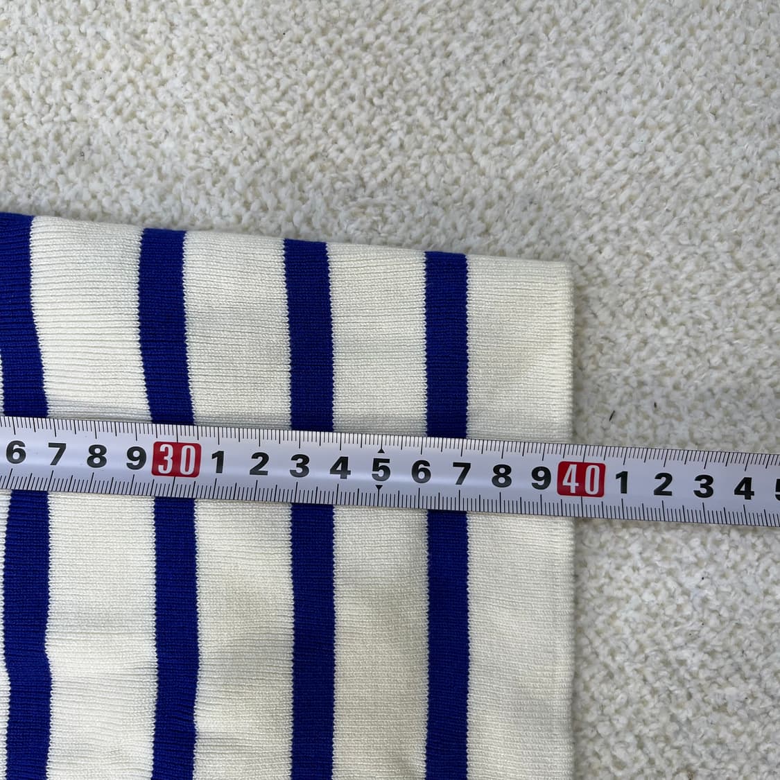 S 자라 여성 스트라이프 반팔 니트 0305M 상품이미지5