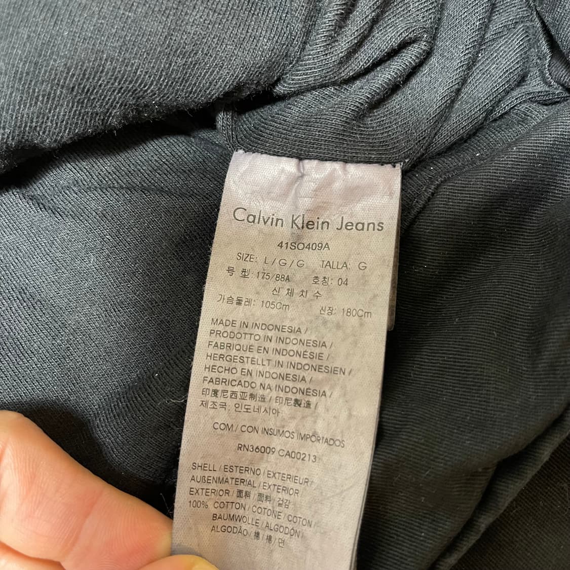 [L] 캘빈클라인 진스 투포켓 믹스패널 자켓 (100~105] 상품이미지6