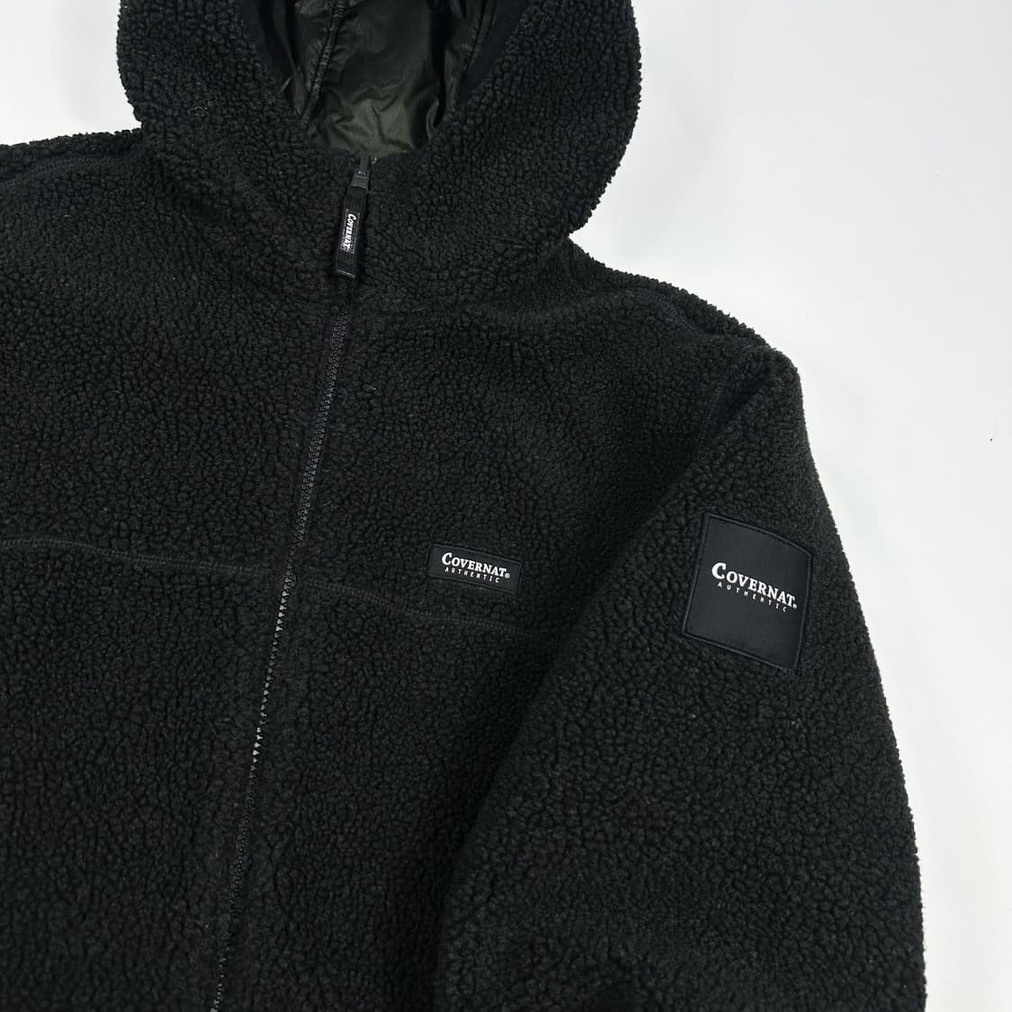 커버낫 리버시블 블랙 후리스 점퍼 자켓 (S) 상품이미지8