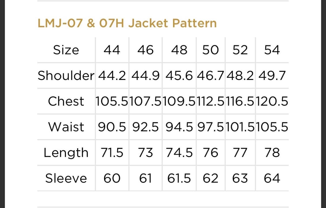 링자켓 마에스터 까노니코 파이브스타 차콜수트 50 상품이미지4