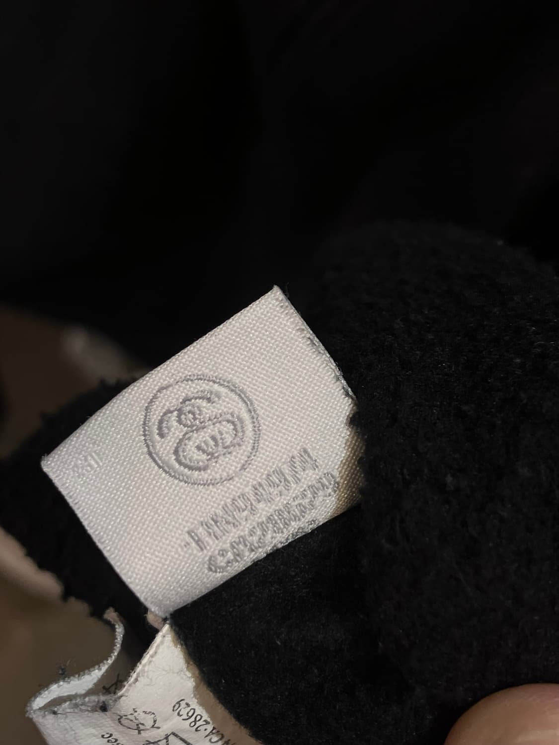 스투시 스탁 자수 로고 후드티 블랙 M #csz4152 상품이미지6