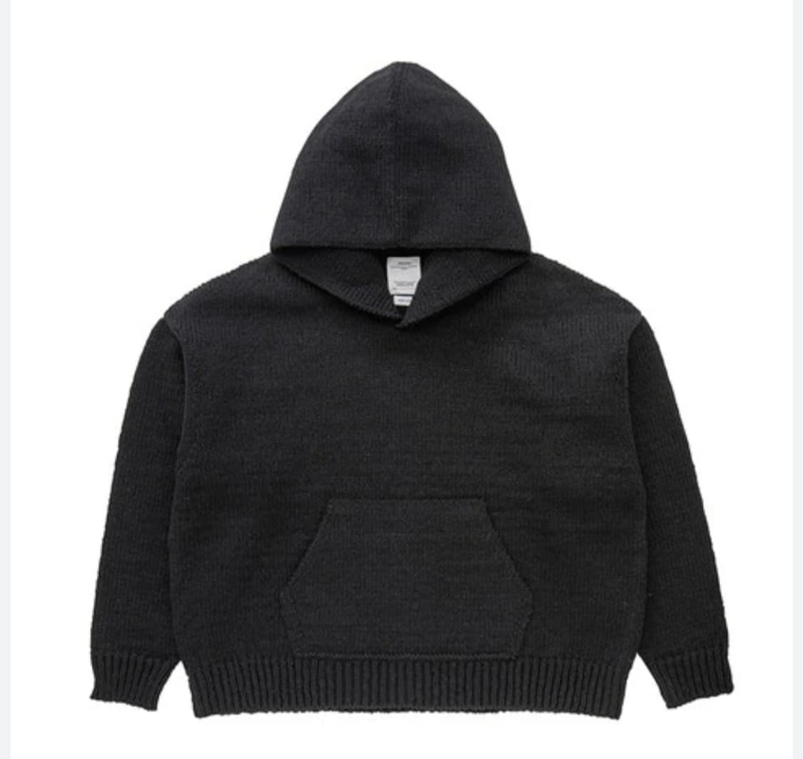 [3] 비즈빔 visvim 후드 니트 블랙 상품이미지1