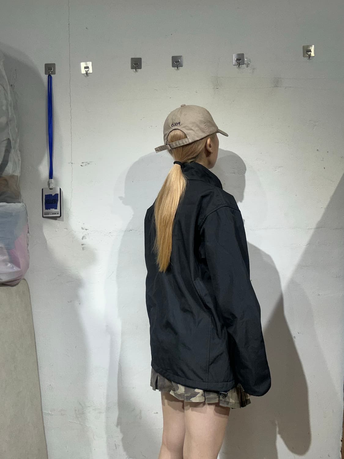 노스페이스 블랙 로고 오버핏 바람막이 트랙 자켓 M 상품이미지3