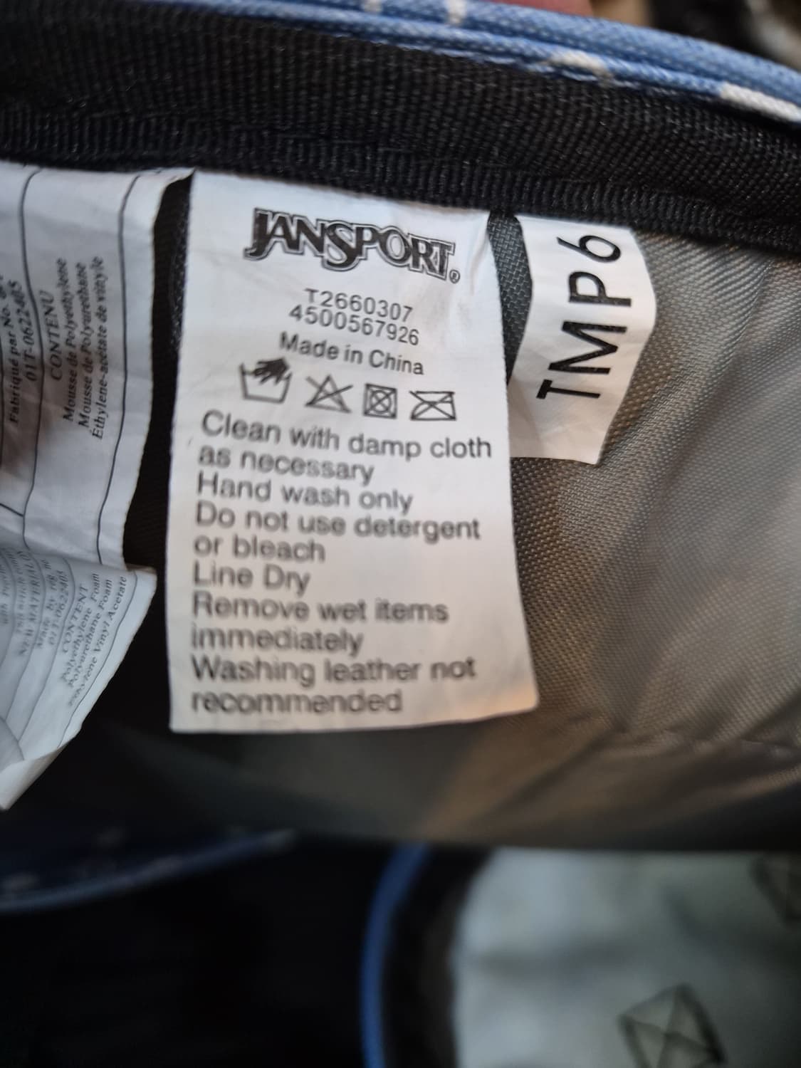 Y2K 잔스포츠 도트 백팩 / 파스텔 블루/희귀 도트 잔스포츠 백팩” 상품이미지5