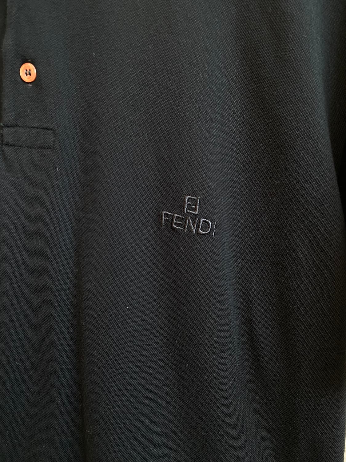 FENDI 블랙 피케 셔츠(MEN L) 상품이미지8
