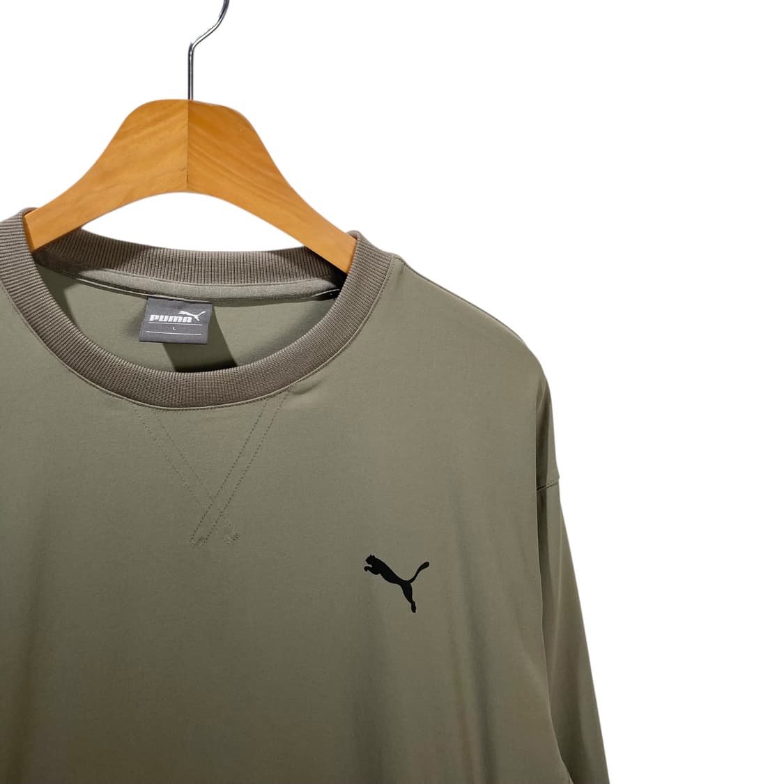 푸마 스몰로고 카키 웜업 상품이미지3