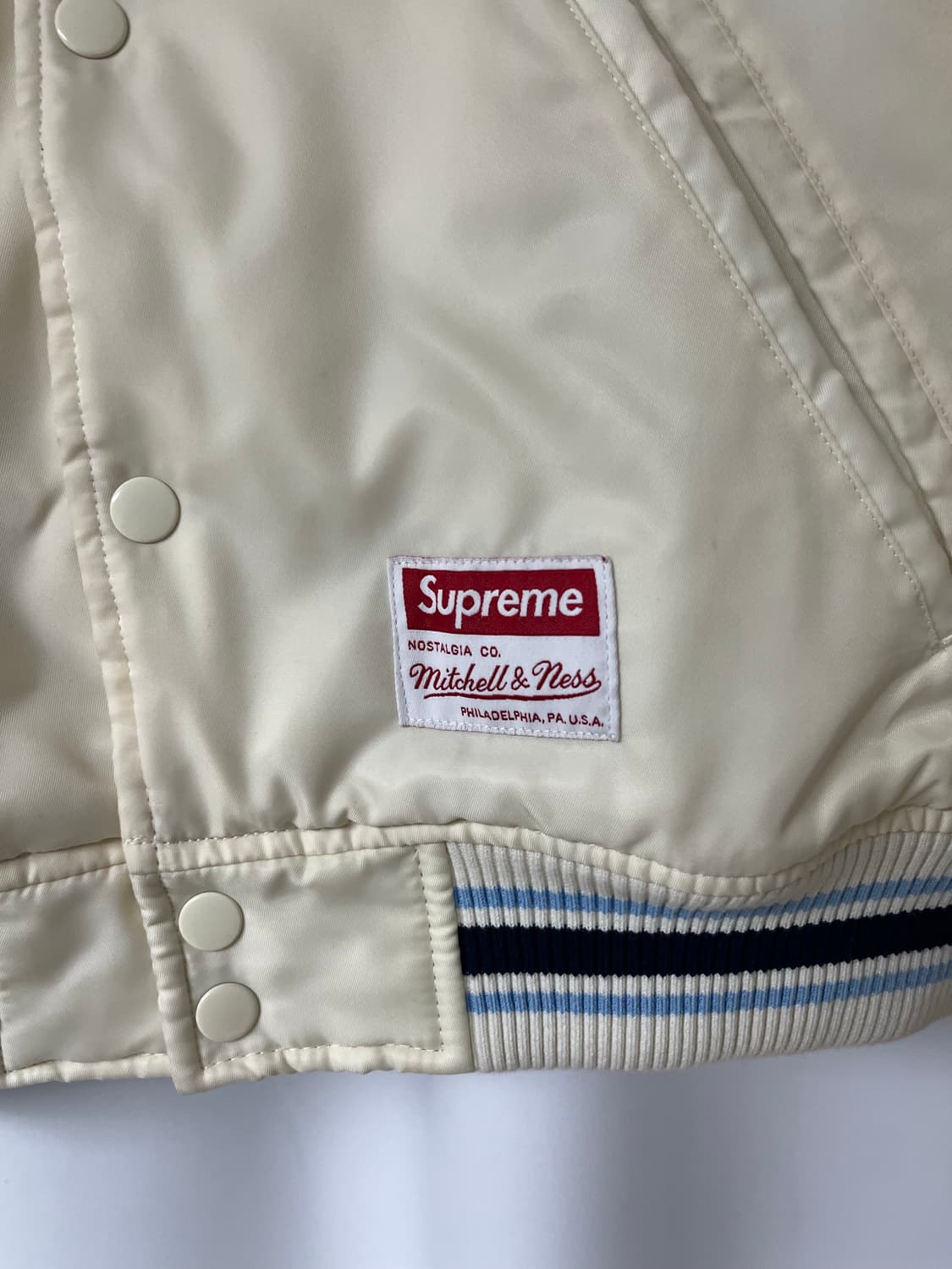 슈프림 미첼앤네스 바시티 자켓 S 상품이미지2