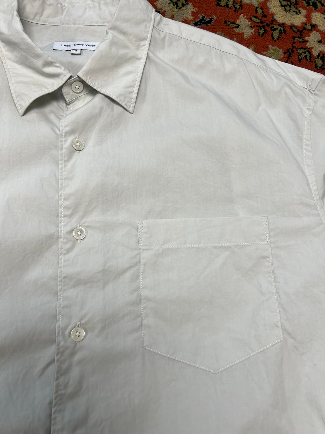 [2] 스테디에브리웨어 릴렉스드 그레이 셔츠 상품이미지3