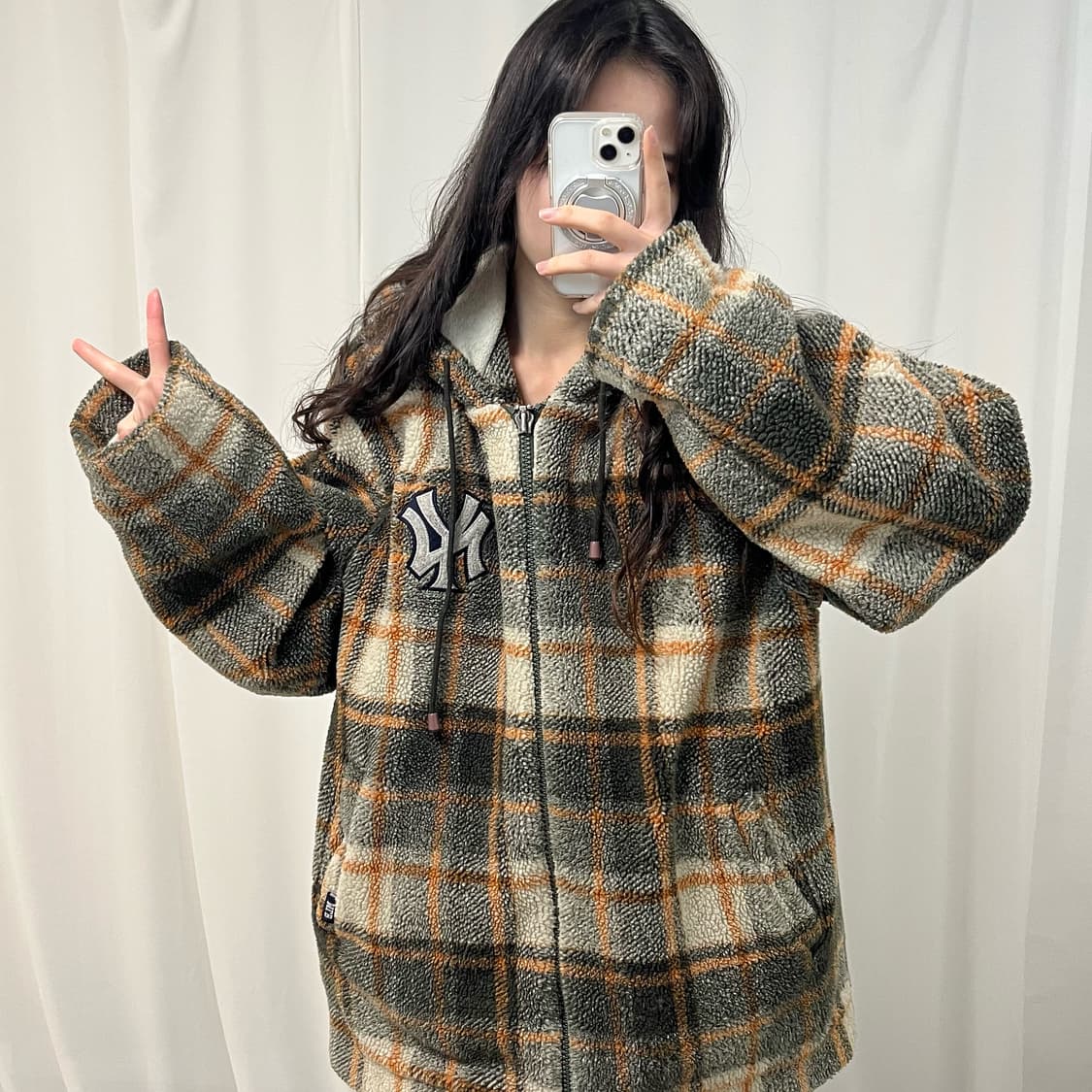 MLB Tartan Check Fleece 상품이미지2