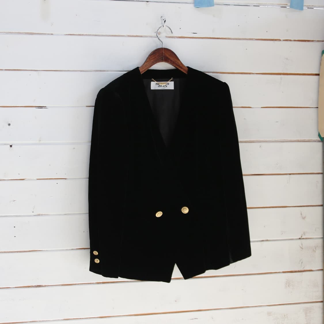 SHERRITA GRACE 브이넥 카라리스 벨벳 자켓 (여성용) 상품이미지2