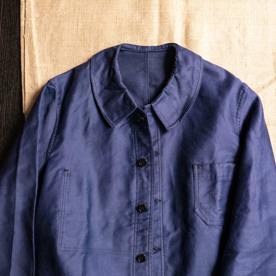 40s French Blue moleskin work jacket  상품이미지1