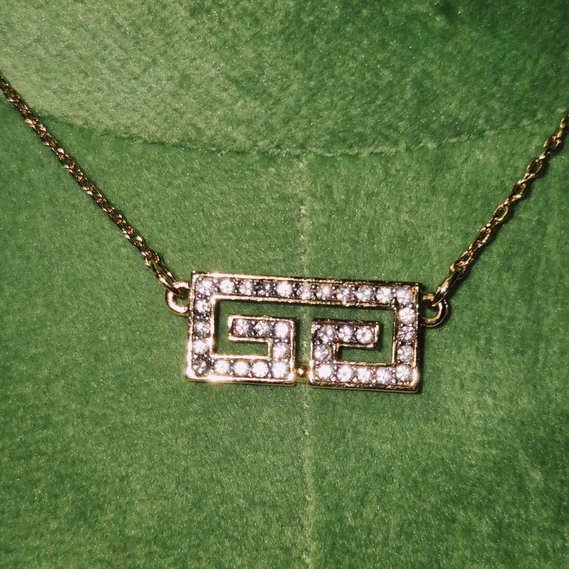 80s 지방시 비쥬 라인 G로고 파베 목걸이 상품이미지7