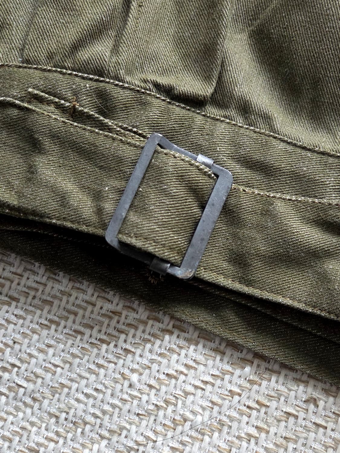 1955 영국군 OG 그린 데님 배틀드레스 자켓 상품이미지7