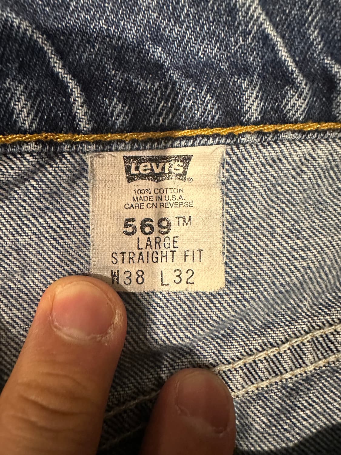 빈티지 90s 리바이스 569 데님팬츠  상품이미지4