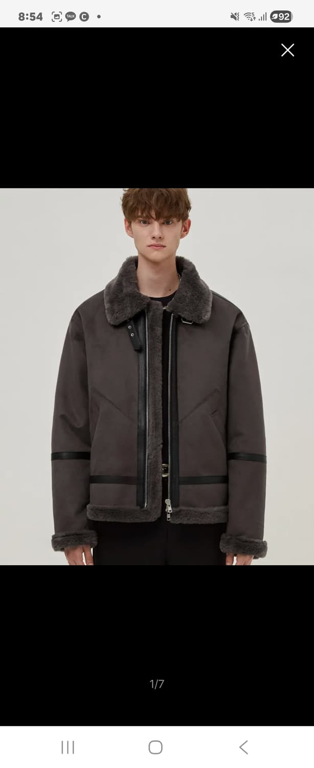 도프제이슨의 솔리드 스웨이드 무톤 자켓 l 상품이미지1