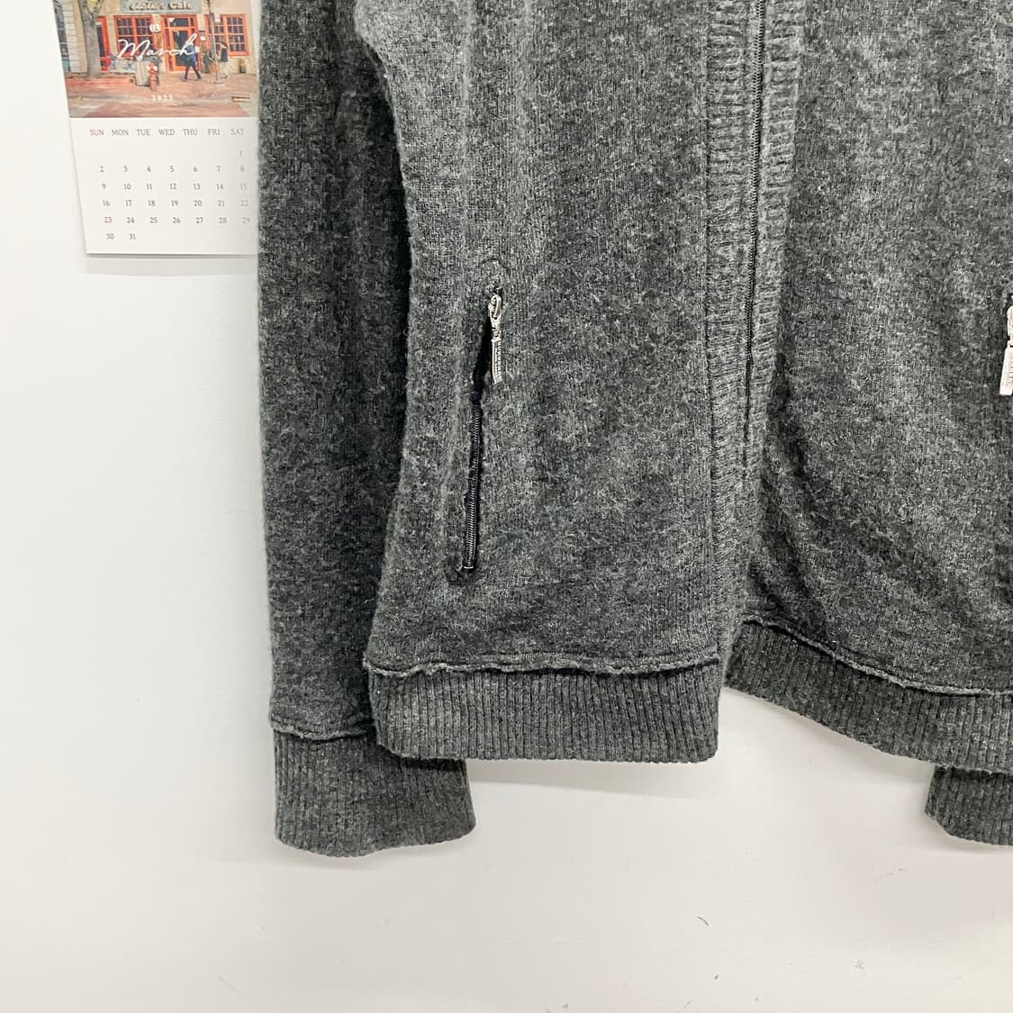 버버리 인사이드아웃 니트 집업 자켓 상품이미지3