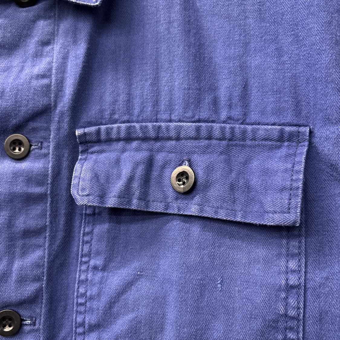 70~80s 오리지널 4포켓 프렌치 워크자켓 헤링본 트윌 N814 상품이미지7