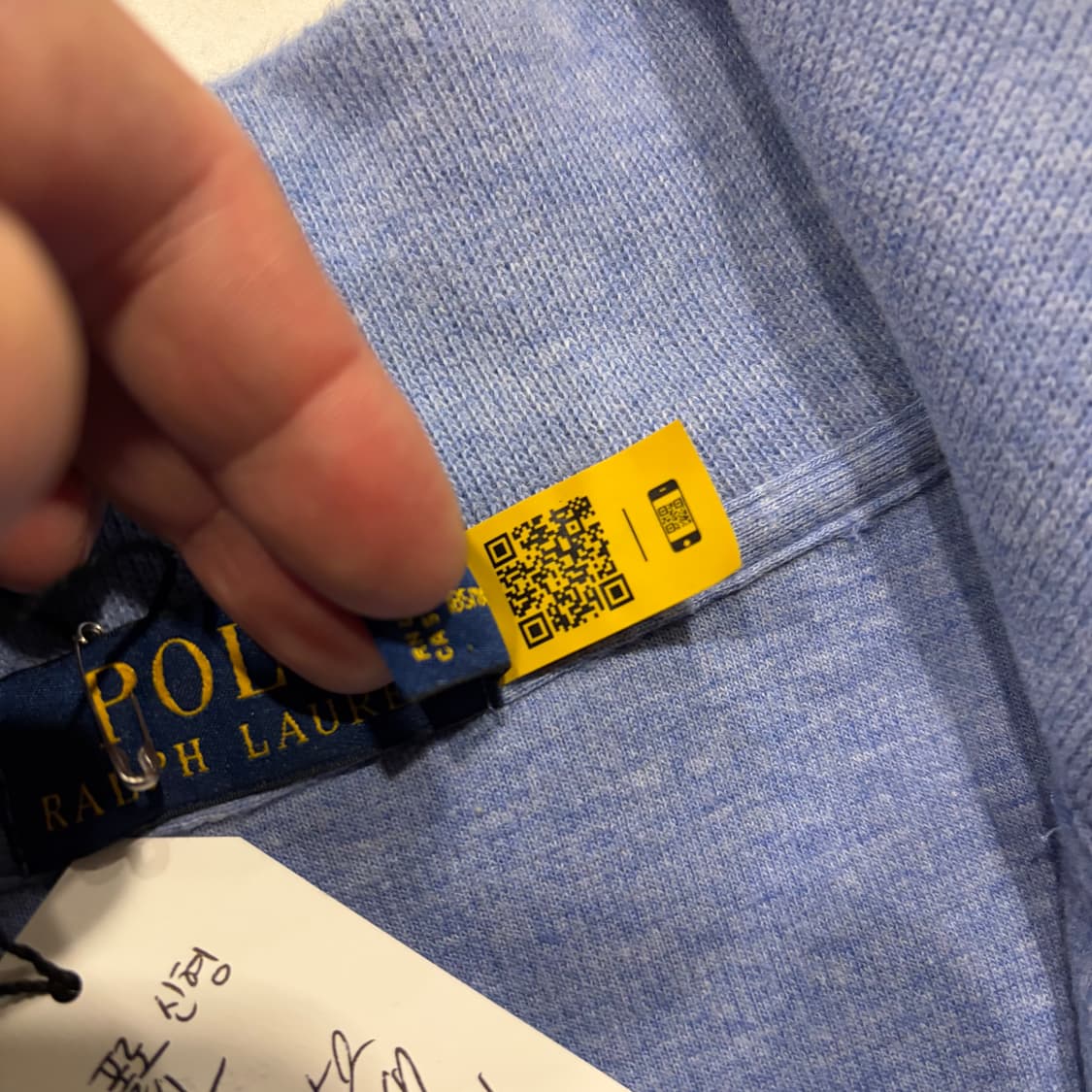 [XL] 폴로 랄프로렌 신형 큐알 하프집업 스웨트셔츠 블루 D225 상품이미지5