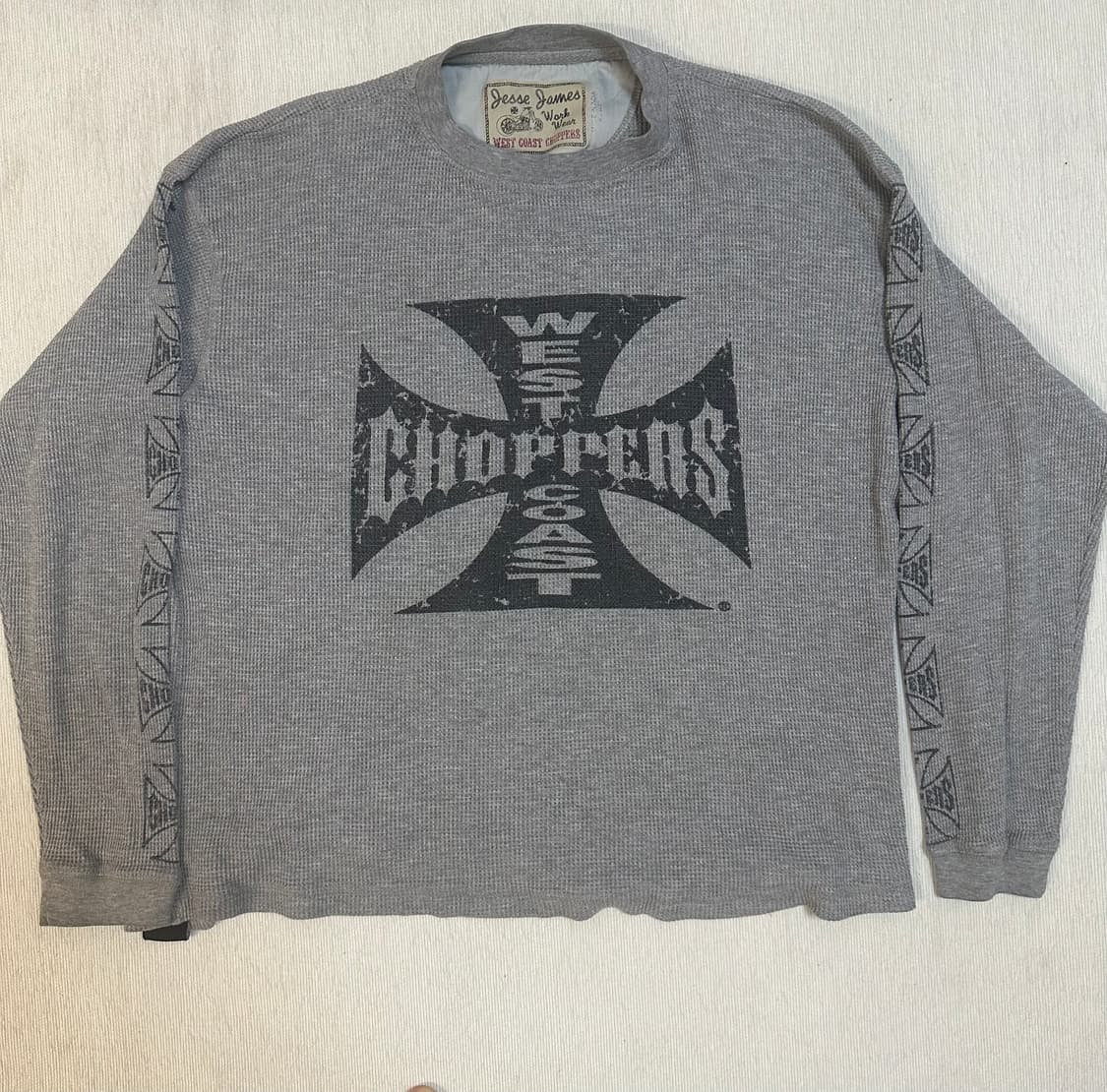 (L)90s og 웨스트 코스트 챠퍼스 써멀니트 그레이 상품이미지1