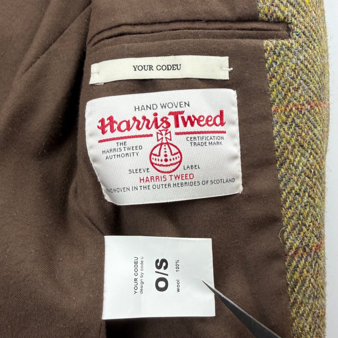 codeu 해리스트위드 해링본 울자켓 상품이미지5