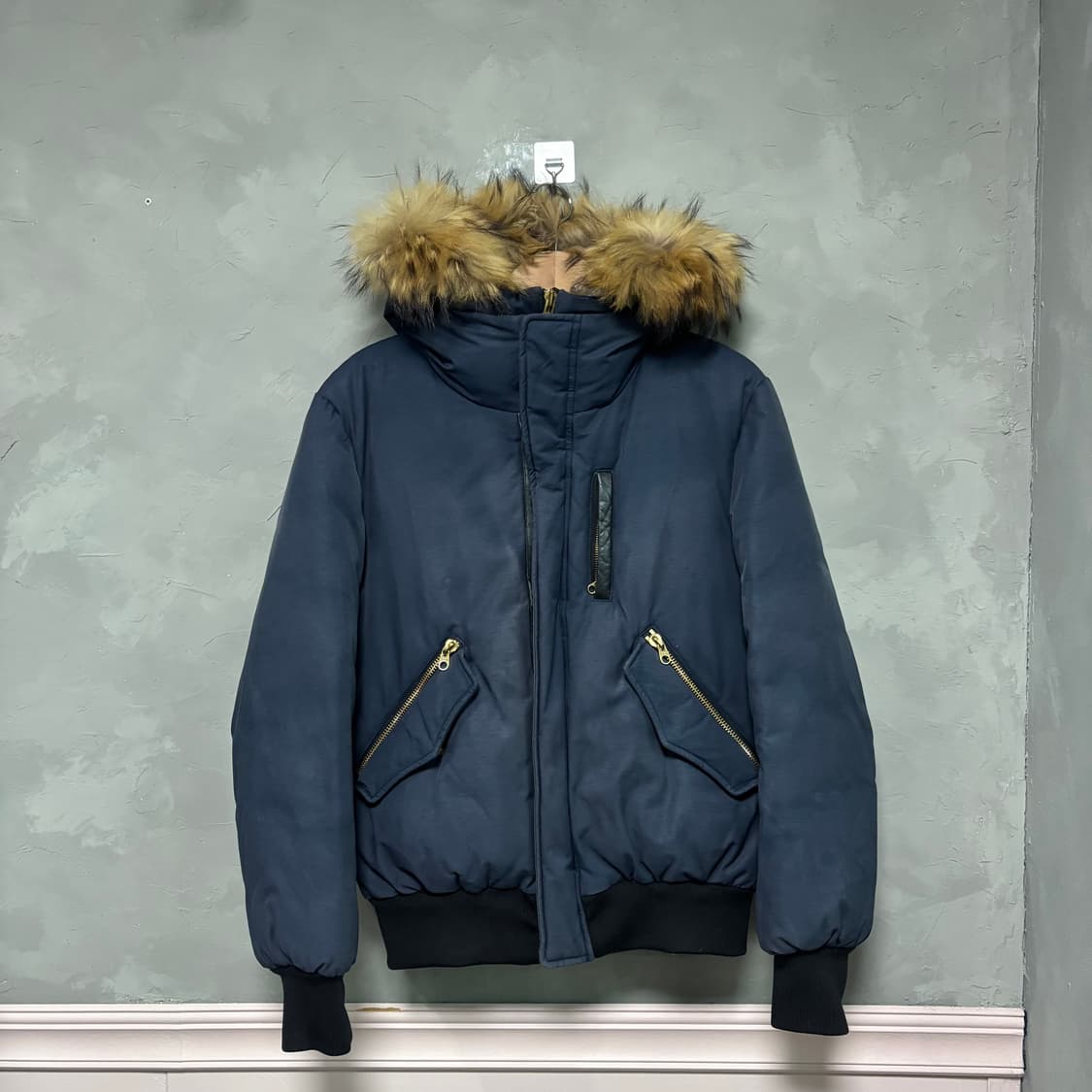 맥케이지 딕슨 네이비 금장 덕다운 패딩 40 사이즈 상품이미지1