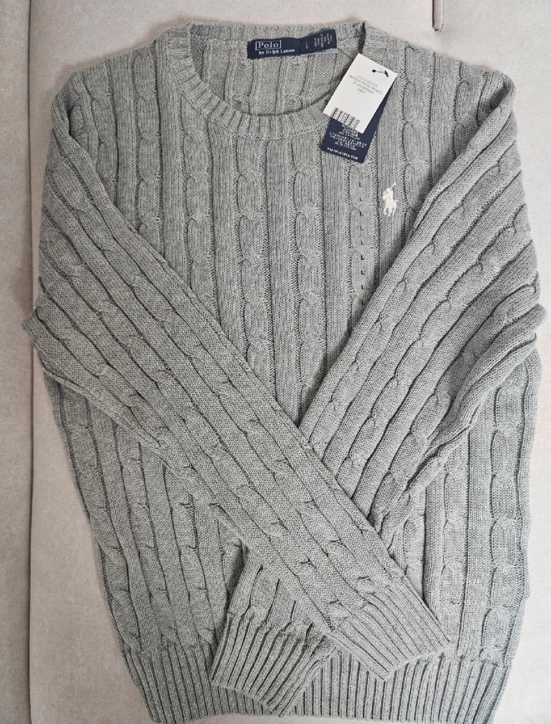 폴로 랄프로렌 케이블 니트 L 꽈배기 니트 상품이미지2