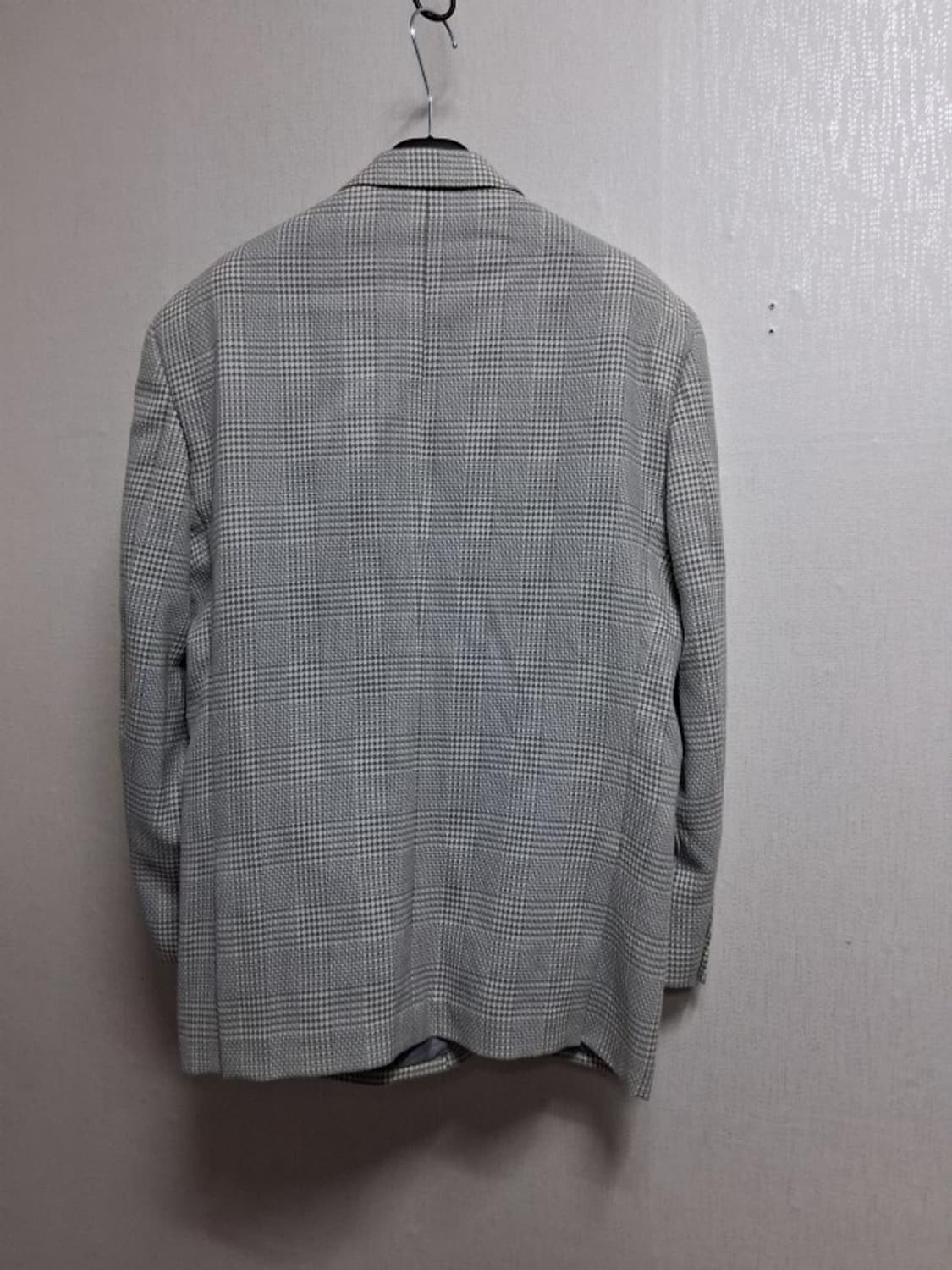 일본빈티지 AVENUEFOCH 남성 100%울 춘추 그레이체크 더블쟈켓1 상품이미지2